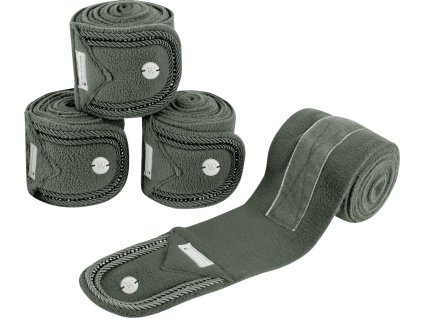 Fleece Bandages Nepal Waldhausen, 4 ks, 3 m, dark olive