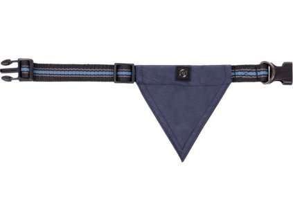 Dog collar with bandana QHP, sapphire