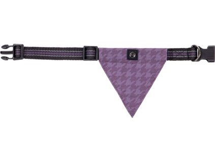Dog collar with bandana QHP, amethyst