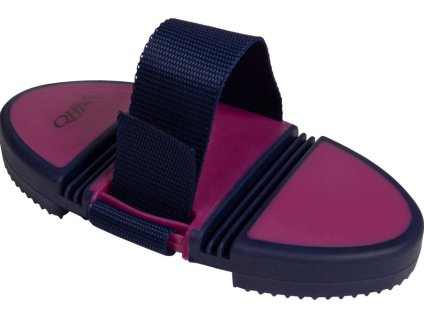 Curry comb Flexible QHP, fuchsia/navy