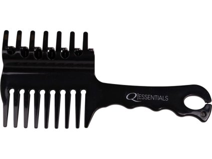 Mane comb with clip Q-essentials, black