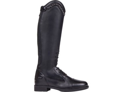 Riding boot Jaimy Junior QHP, standard calf, black
