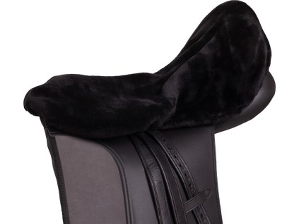 Saddle seat cover Super Soft QHP, black