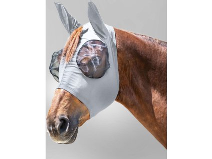 Puck Fly Mask - silver grey