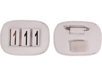 Number holder Modeste QHP, 1 pc, three-seater, square, white