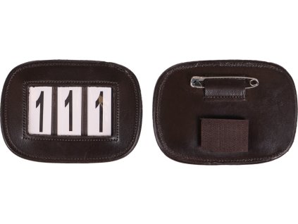 Number holder Modeste QHP, 1 pc, three-seater, square, brown