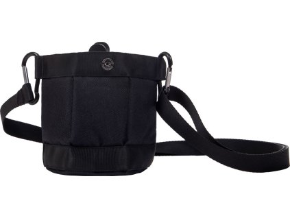 Treat bag with clip and shoulder strap QHP, black
