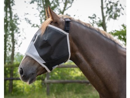 Fly mask Solaire QHP, without ear protection, grey