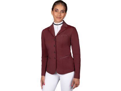Competition jacket Kae QHP, women's, burgundy