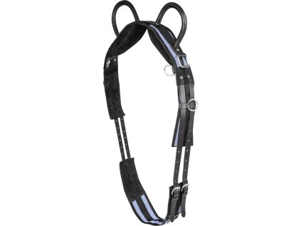Surcingle with two handles - black/grey