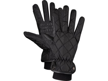 Diamond Winter Riding Gloves - black