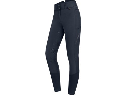 Breeches Mina ELT, silicone full seat, woman, thermal, deep blue