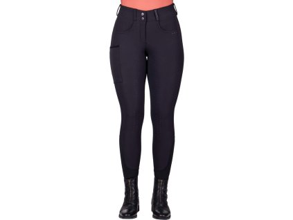 Breeches Kae QHP, full grip, high waist, women's, black