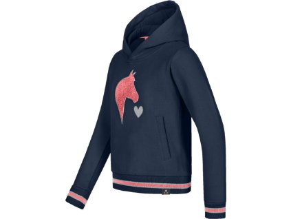 Lucky Lea Hoody, kids - night blue/Lucky Heart