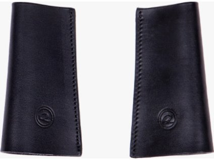 Stirrup leather cover QHP, pair, black