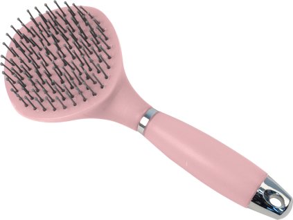 Longhair brush with gel handle Waldhausen, linnea pink