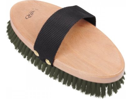 Body brush Q-essentials, olive green