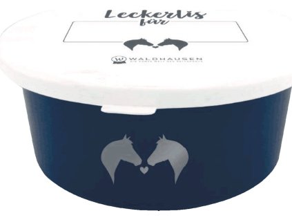 Treat bowl Lucky with lid Waldhausen, 2 l, navy