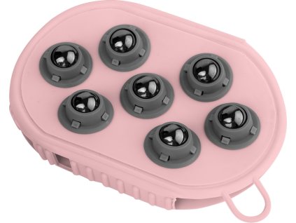 Massaging Grooming Glove - linnea pink