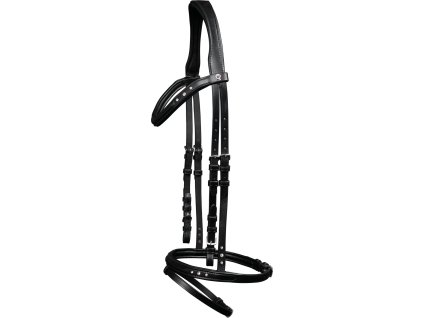 Bridle Stone Icelandic Waldhausen, black/silver