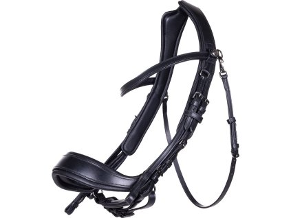 Anatomical weymouth bridle FayPerform PresTeq, black