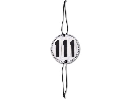 Head numbers crystal Waldhausen, 2 pcs, three digits, white