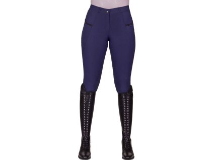Breeches Rylee QHP, full grip, high waist, women's, navy