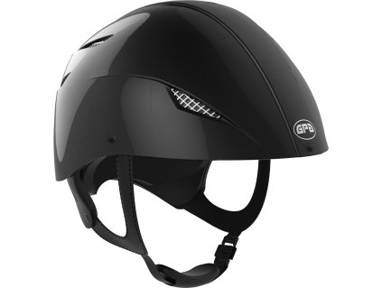 Riding Helmet EASY Jock Up HYBRID GPA,  black shiny