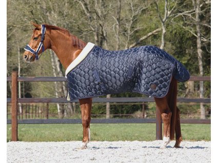Stable rug Classy QHP, 100 g, navy