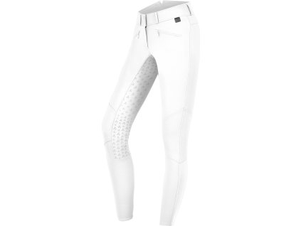 Breeches Hella ELT silicone full seat, high waist, woman, white