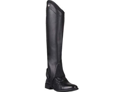 Chap Shimmer QHP, low and wide calf, black