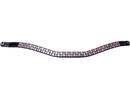 Browband StarGlow PresTeq, black/rose