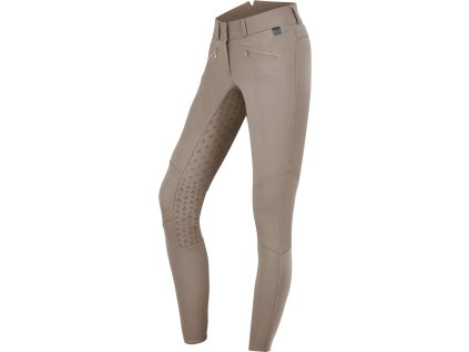 Breeches Hella ELT silicone full seat, high waist, woman, beige