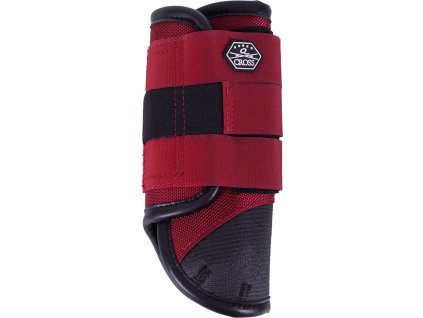 Eventing boots front leg Technical QHP, pair, ruby