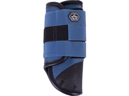 Eventing boots front leg Technical QHP, pair, steel blue