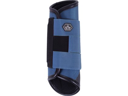 Eventing boots hind leg Technical QHP, pair, steel blue