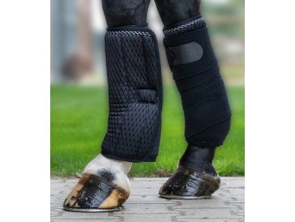 Breath bandage pads, 33x45cm, pair - black