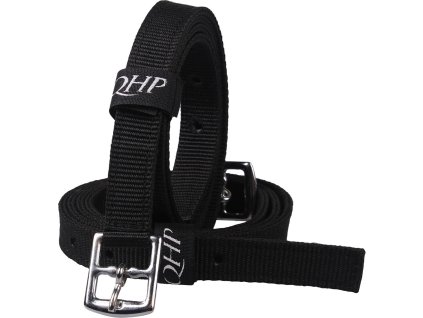 Stirrup leathers Q-essentials, nylon, different lengths, black