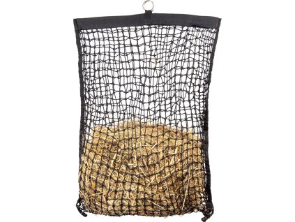 Haynet with filling aid Waldhausen, 78x93 cm, mesh size 3x3 cm, black