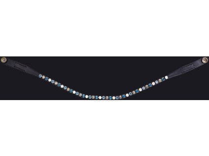 Browband PresTeq, black/steelblue