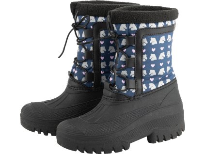 Lucky Snowfall Thermal Shoe, kids - night blue/Lucky Heart