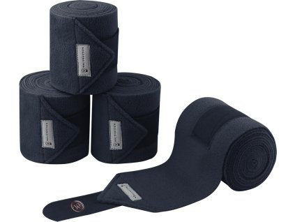 Modern Rosé  Fleece Bandages Waldhausen, 4 pcs, 3 m, night blue