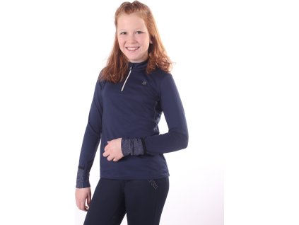 Instant heating shirt Loua QHP, kids, navy