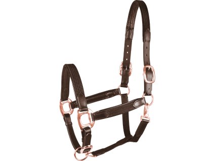 STAR MIX halter - brown/rose gold