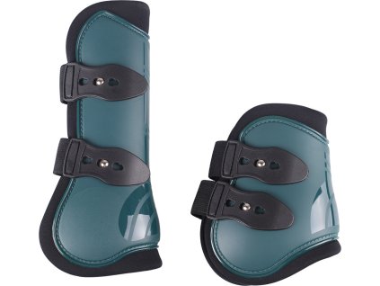 Tendon boots set QHP, 4 pcs, dark green