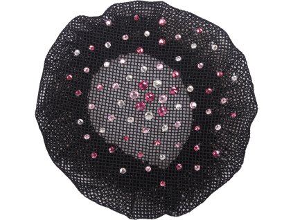 Hair net QHP, black/pink