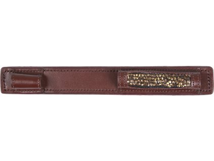 Spur protector Lupine QHP, leather, brown/beige
