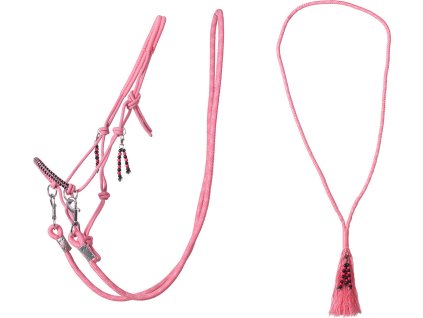 Rope halter combi Liberty QHP, flamingo pink