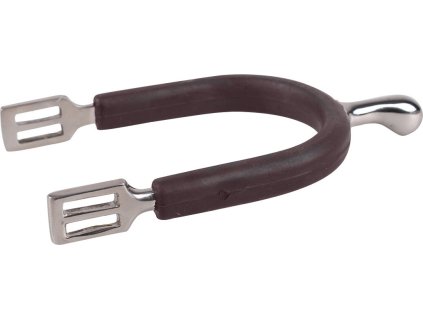 Knob spurs with rubber Q-essentials, women's, multiple sizes, brown