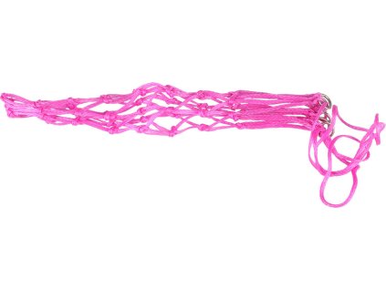 Mini hay net Q-essentials, 40x20 cm, mesh 5x5 cm, pink